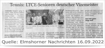LTCE-Senioren Deutscher Vizemeister