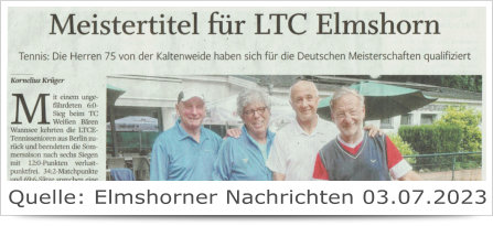 Meistertitel für Ltc-elmshorn