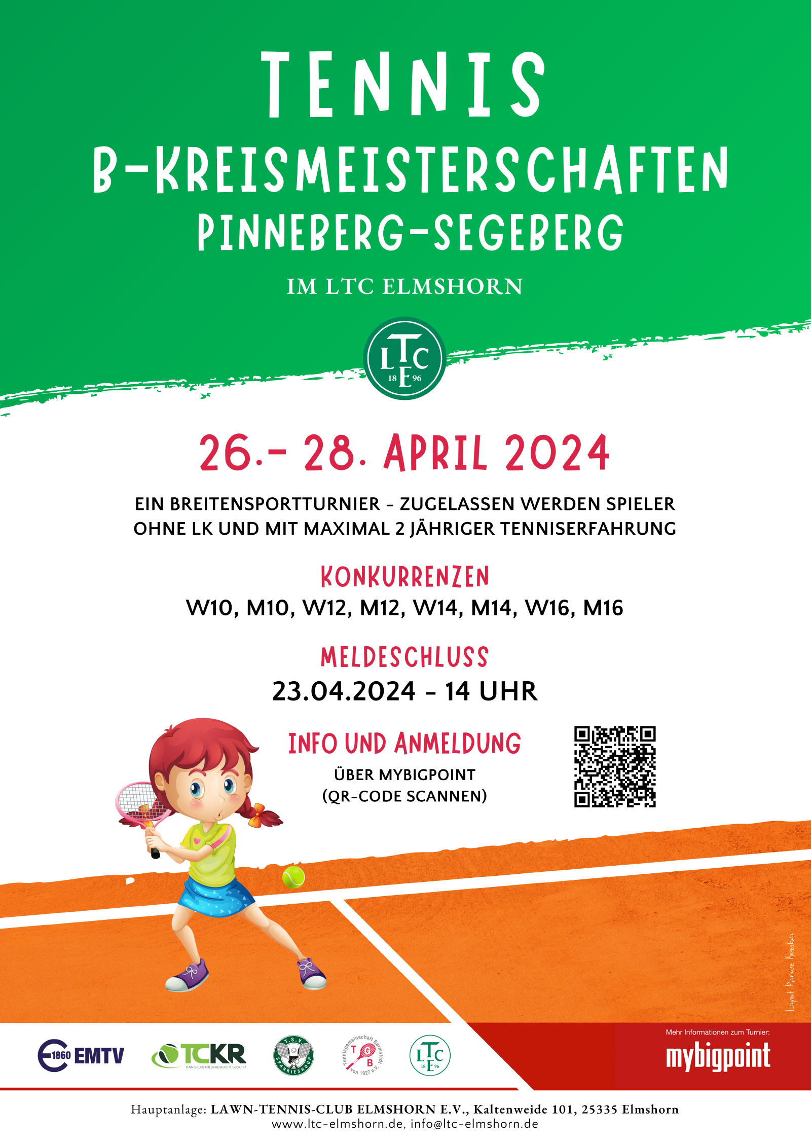 Tennis B-Kreismeisterschaften Pinneberg-Segeberg im LTCE